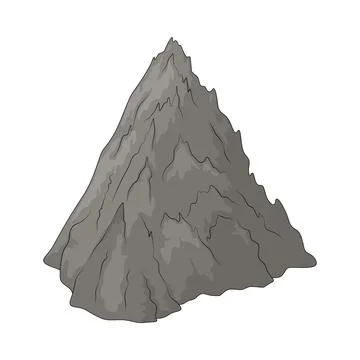 Sharp ridge illustration Stock Illustration