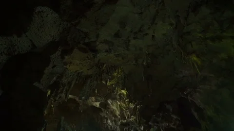 Sharp rocks on top of the cave Stock Footage 71288639