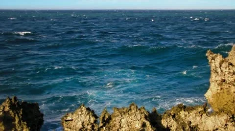 Sharp rocky cliff 2 loop Stock Footage 11825859