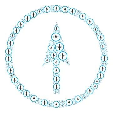 Sharp Rounded Arrow Icon Shape イラスト素材