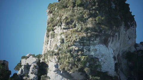 Sharp sandstone cliffs of Morro Itacolomi Stock Footage 140667655