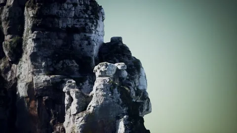 Sharp sandstone cliffs of Morro Itacolomi 動画素材 141070903