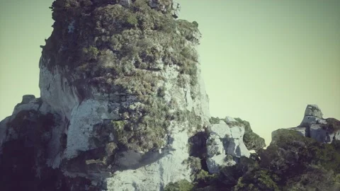 Sharp sandstone cliffs of Morro Itacolomi Stock-Footage 142532325