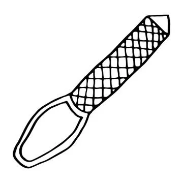 Sharp sandy abrasive rasp. Light paper text space. Stock Illustration