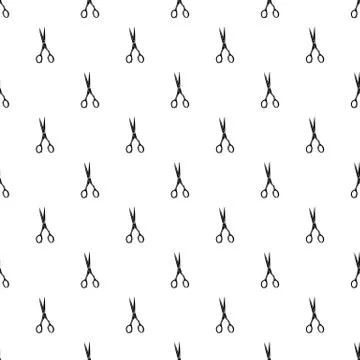 Sharp scissors icon, simple style Illustrazione stock