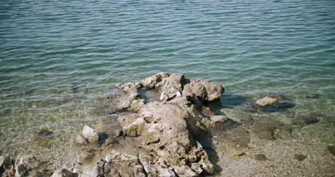 Sharp sea rock waves coast 動画素材 141744675