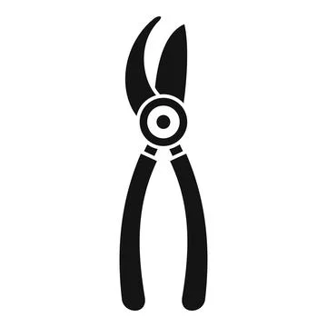 Sharp secateur icon simple vector. Work blade Stock Illustration