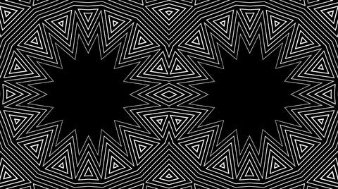 Sharp shaped geometric and symmetrical background Illustrazione stock