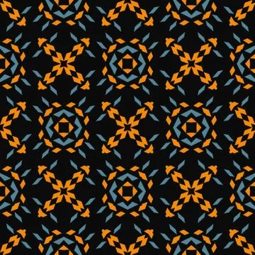 Sharp shapes seamless pattern Stock Illustration