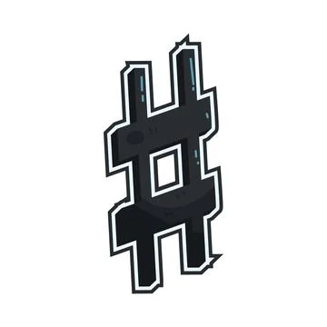 Sharp Sign illustration 库存插图
