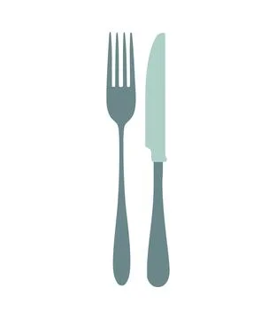 Sharp silverware for kitchen Stock Illustration