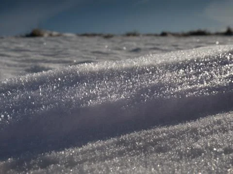 Sharp snow texture. Winter landscape, Stock Photos