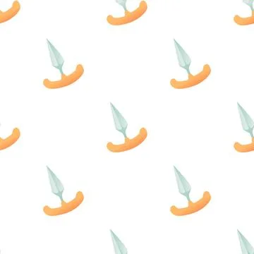 Sharp spear pattern seamless vector Stock Illustration