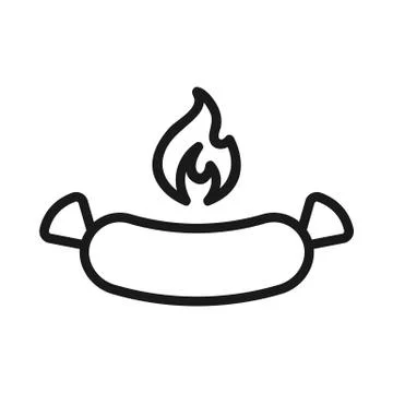 Sharp spice icon vector. Isolated contour symbol illustration Illustrazione stock