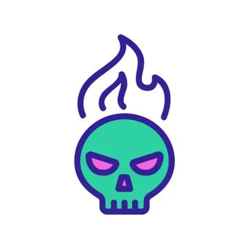 Sharp spice icon vector. Isolated contour symbol illustration Stock Illustration