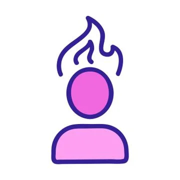 Sharp spice icon vector. Isolated contour symbol illustration Stock Illustration