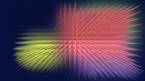Sharp spikes form a repeating pattern against a dark backdrop with abstract 스톡 일러스트