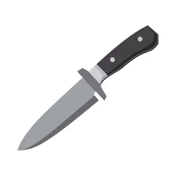 Sharp steel kitchen utensil a cutting icon Stock Illustration