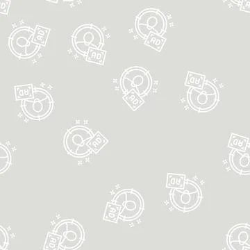 Sharp targeting line seamless pattern 库存插图