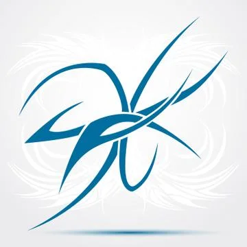 Sharp tribal tattoo Stock Illustration