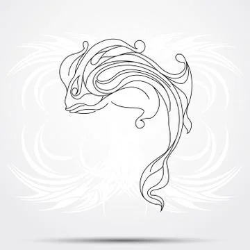 Sharp tribal tattoo Stock Illustration
