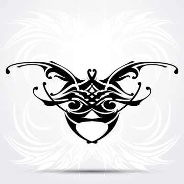Sharp tribal tattoo Stock-Illustration
