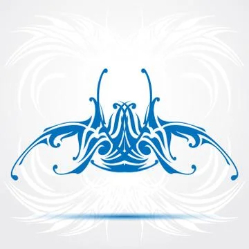 Sharp tribal tattoo Stock Illustration