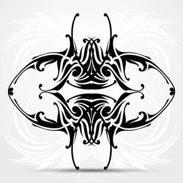 Sharp tribal tattoo イラスト素材