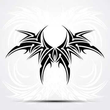 Sharp tribal tattoo. Vector illustration Stock Illustration