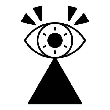 Sharp Vision Dualtone Icon Stock Illustration