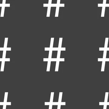 Sharp web icon. flat design. Seamless pattern. 库存插图