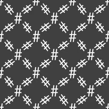 Sharp web icon. flat design. Seamless pattern. 스톡 일러스트