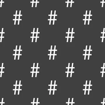 Sharp web icon. flat design. Seamless pattern. Stock Illustration