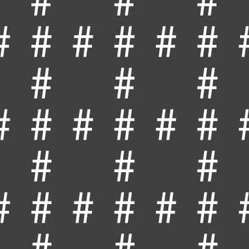 Sharp web icon. flat design. Seamless pattern. Stock Illustration