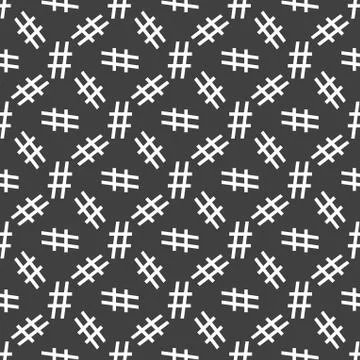 Sharp web icon. flat design. Seamless pattern. Stock Illustration