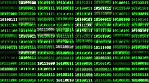 Binary Code White Background Stock Video Footage | Royalty Free Binary ...