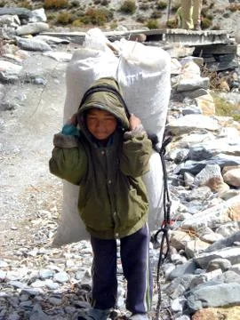 Sharpa kid Stock Photos