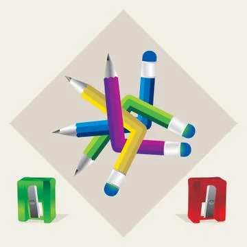 Sharpen idea Stock Illustration