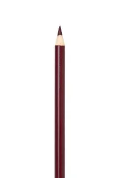 Sharpened brown pencil crayon Stock Photos