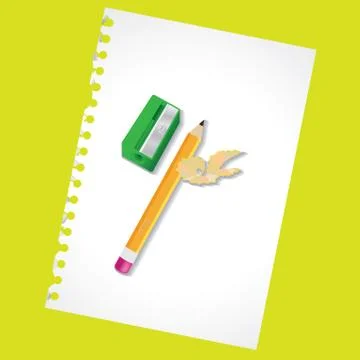 Sharpened pencil Illustrazione stock