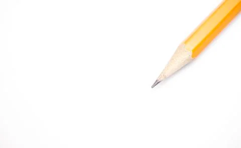 Sharpened pencils are on a white background photo Stock Photos