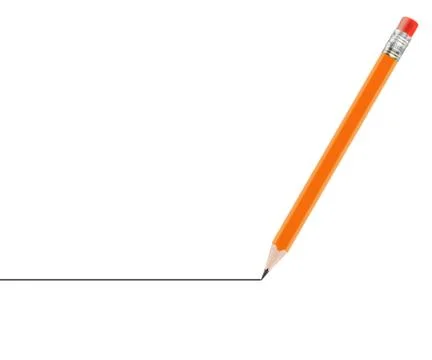 Sharpened Yellow pencil Stock Photos