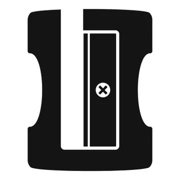 Sharpener icon, simple style Stock Illustration