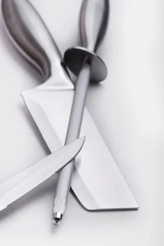 Sharpener with knife Stock Photos