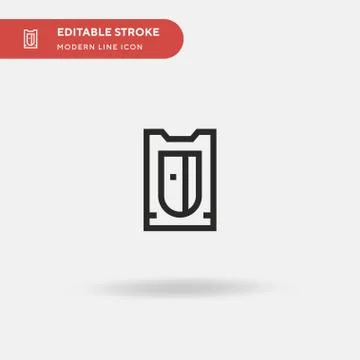 Sharpener Simple vector icon. Illustration symbol design template for web mob Stock Illustration