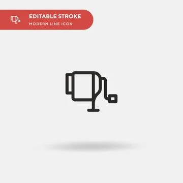 Sharpener Simple vector icon. Illustration symbol design template for web mob Stock Illustration