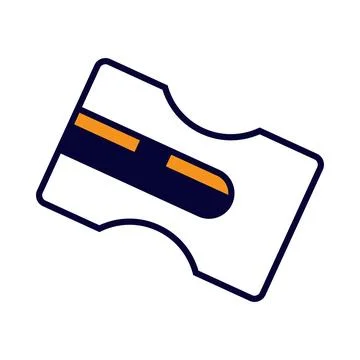 Sharpener stationery tool icon Stock Illustration