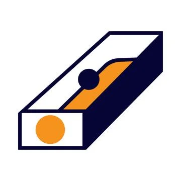 Sharpener stationery tool icon Stock Illustration