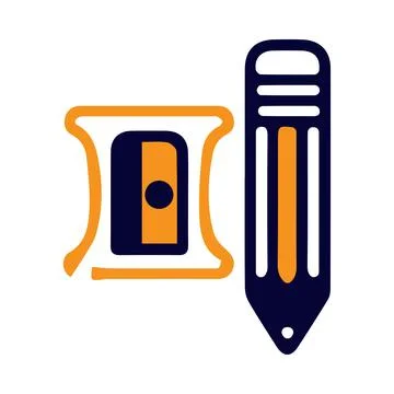 Sharpener stationery tool icon Stock Illustration
