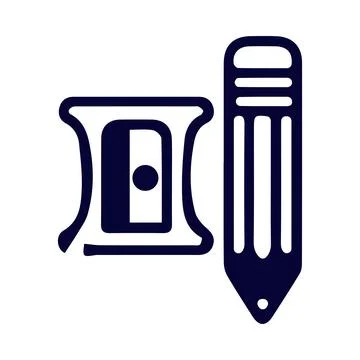 Sharpener stationery tool icon Stock Illustration